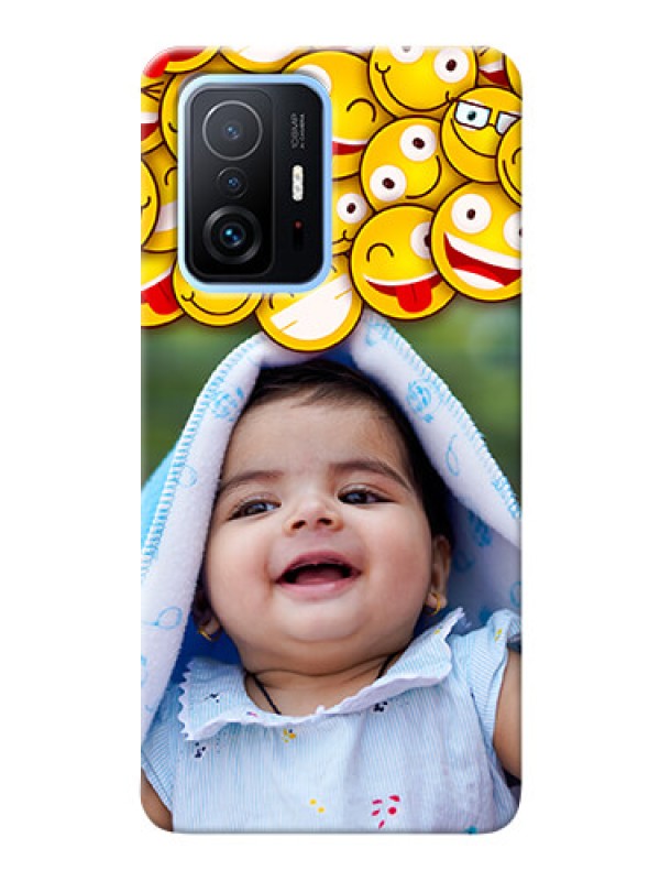 Custom Redmi 11T Pro 5G Custom Phone Cases with Smiley Emoji Design