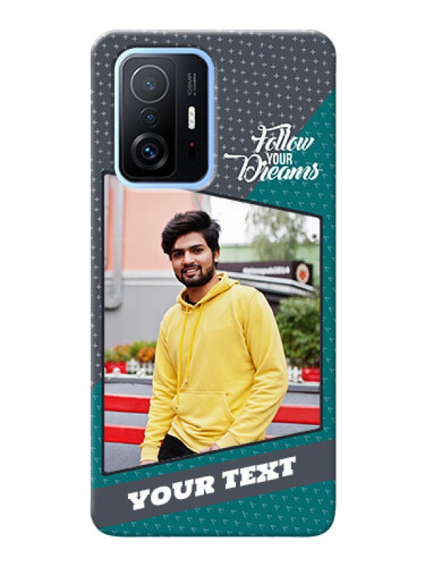 Custom Redmi 11T Pro 5G Back Covers: Background Pattern Design with Quote