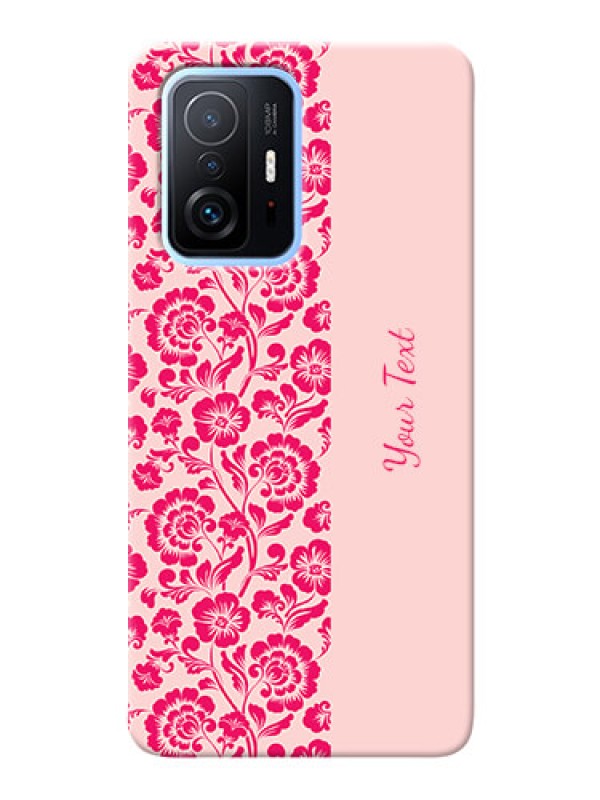 Custom Xiaomi 11T Pro 5G Phone Back Covers: Attractive Floral Pattern Design