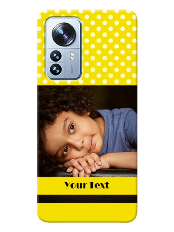Custom Xiaomi 12 Pro 5G Custom Mobile Covers: Bright Yellow Case Design