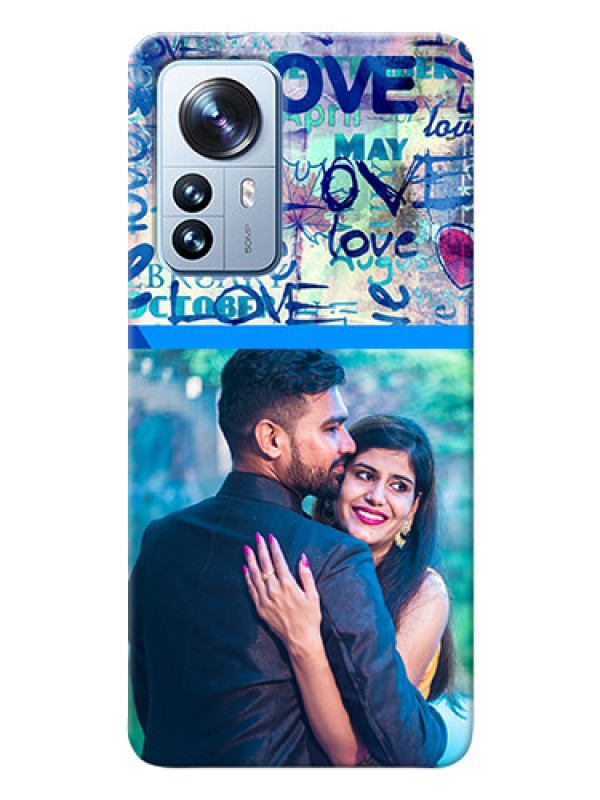 Custom Xiaomi 12 Pro 5G Mobile Covers Online: Colorful Love Design