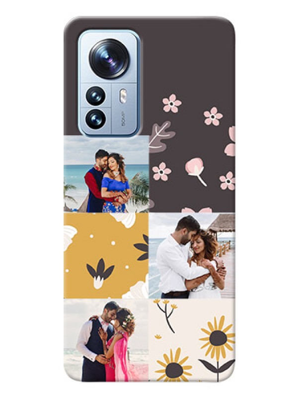Custom Xiaomi 12 Pro 5G phone cases online: 3 Images with Floral Design