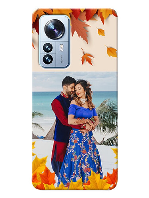 Custom Xiaomi 12 Pro 5G Mobile Phone Cases: Autumn Maple Leaves Design