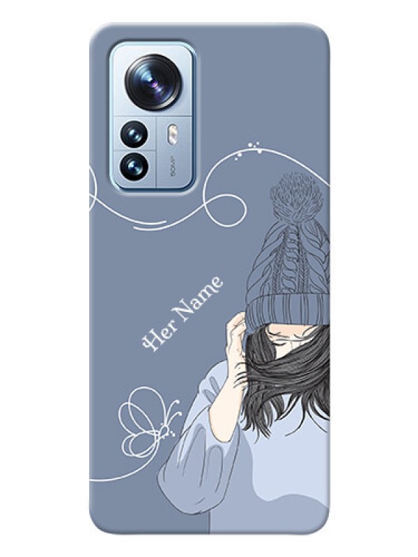 Custom Xiaomi 12 Pro 5G Custom Mobile Case with Girl in winter outfit Design