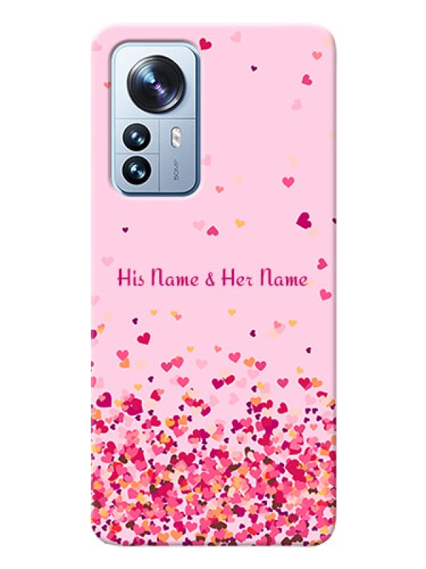 Custom Xiaomi 12 Pro 5G Phone Back Covers: Floating Hearts Design