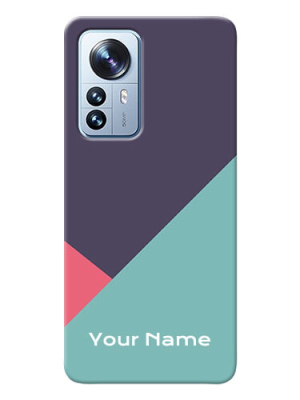 Custom Xiaomi 12 Pro 5G Custom Phone Cases: Tri Color abstract Design