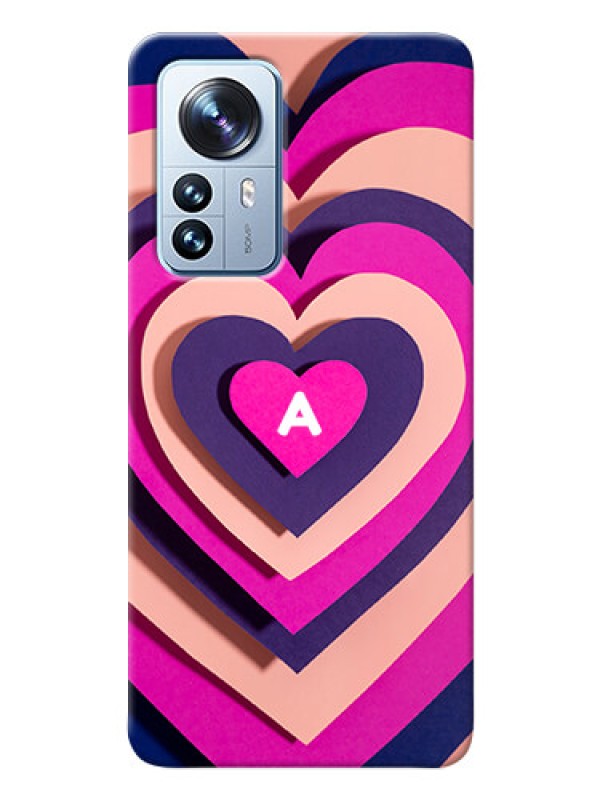 Custom Xiaomi 12 Pro 5G Custom Mobile Case with Cute Heart Pattern Design