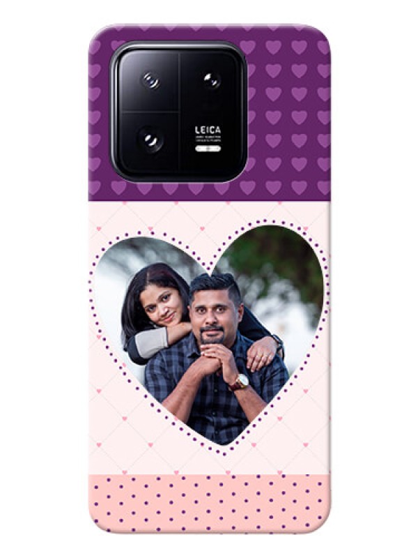 Custom Xiaomi 13 Pro 5G Mobile Back Covers: Violet Love Dots Design