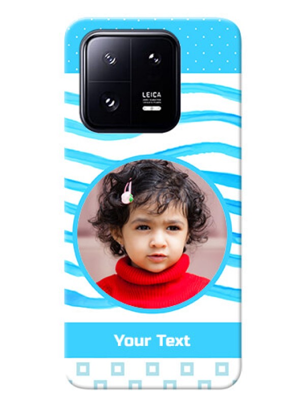 Custom Xiaomi 13 Pro 5G phone back covers: Simple Blue Case Design