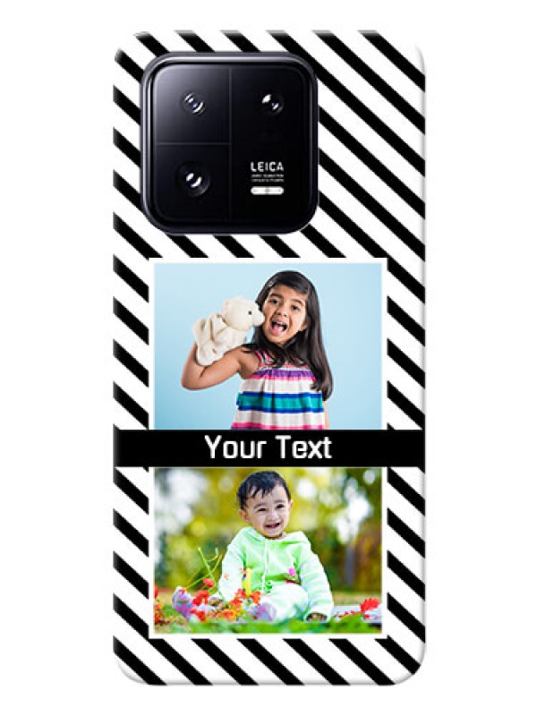 Custom Xiaomi 13 Pro 5G Back Covers: Black And White Stripes Design