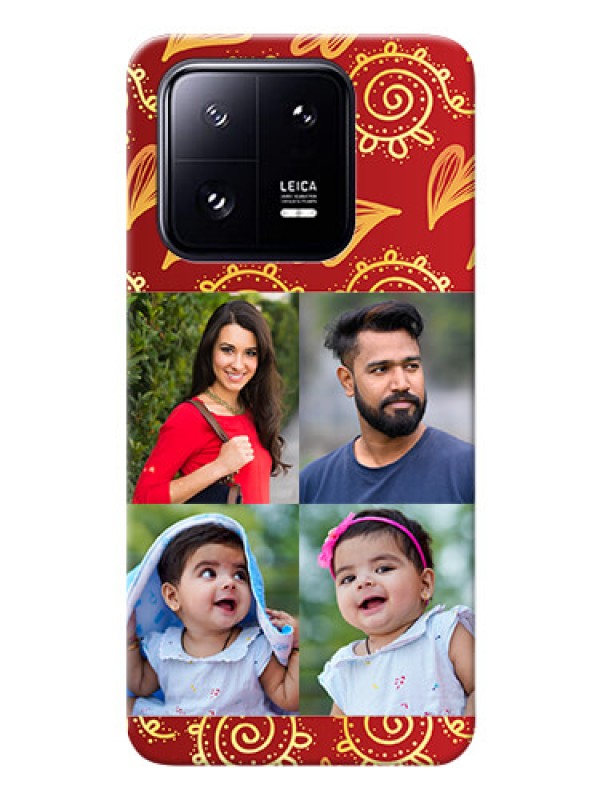 Custom Xiaomi 13 Pro 5G Mobile Phone Cases: 4 Image Traditional Design
