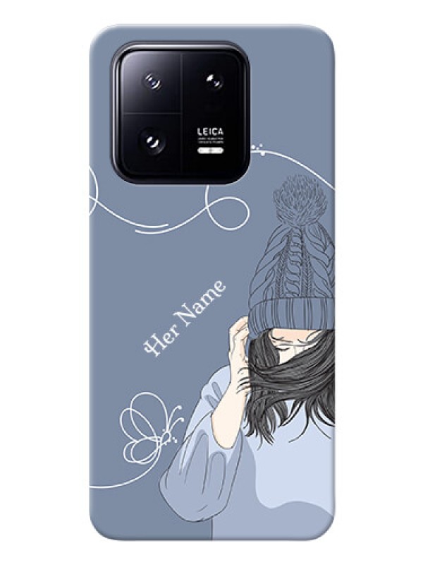 Custom Xiaomi 13 Pro 5G Custom Mobile Case with Girl in winter outfit Design