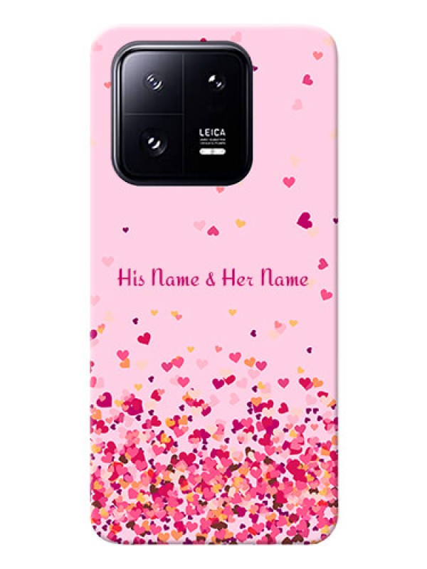 Custom Xiaomi 13 Pro 5G Phone Back Covers: Floating Hearts Design