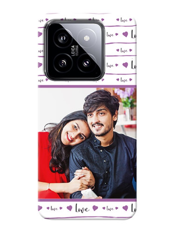 Custom Xiaomi 14 5G Mobile Back Covers: Couples Heart Design