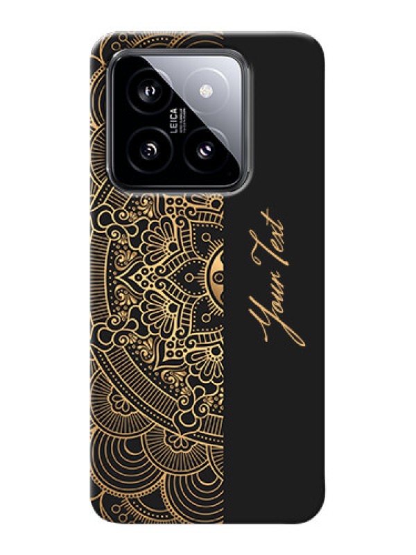 Custom Xiaomi 14 5G Photo Printing on Case with Mandala art with custom text Design