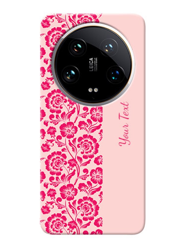 Custom Xiaomi 14 Ultra Custom Phone Case with Attractive Floral Pattern Design