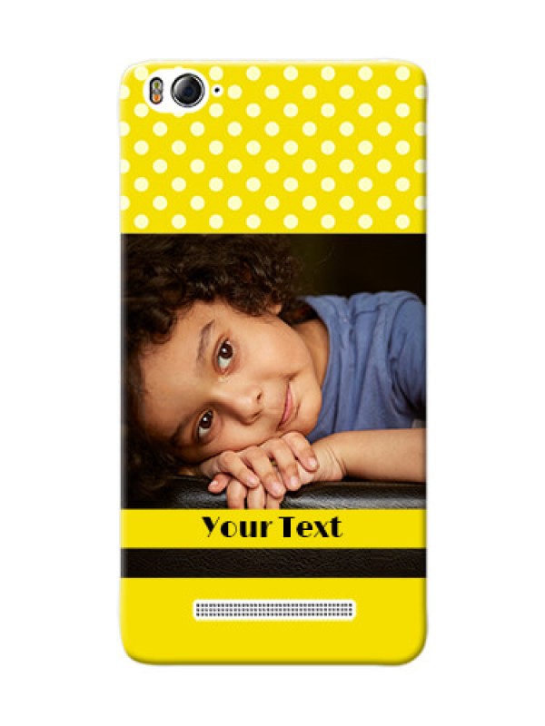Custom Xiaomi 4i Bright Yellow Mobile Case Design