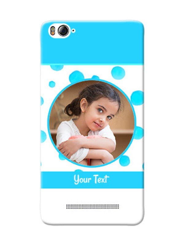 Custom Xiaomi 4i Blue Bubbles Pattern Mobile Cover Design