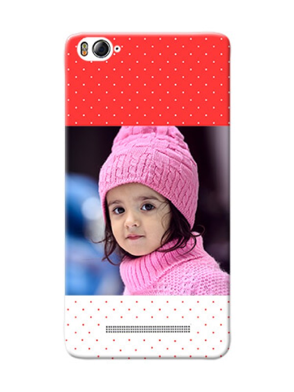 Custom Xiaomi 4i Red Pattern Mobile Case Design