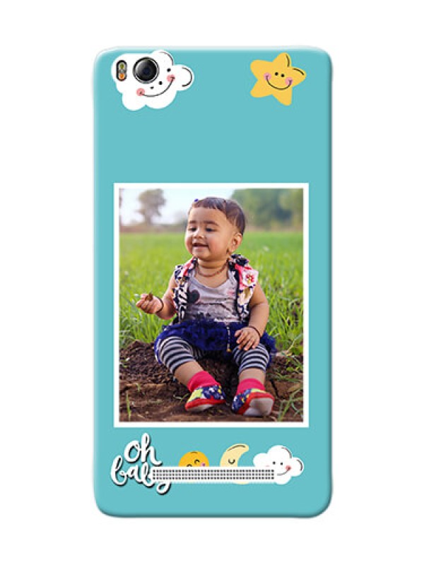 Custom Xiaomi 4i kids frame with smileys and stars Design