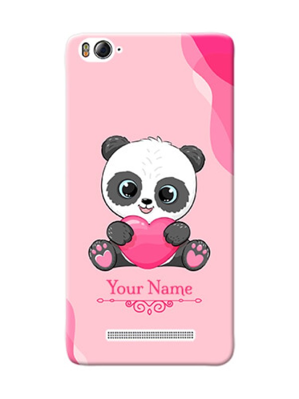 Custom Xiaomi 4I Mobile Back Covers: Cute Panda Design