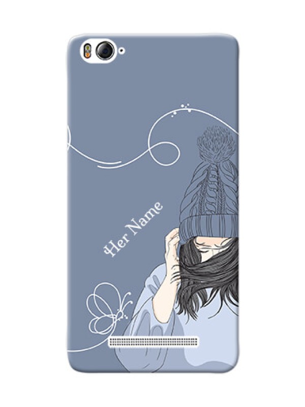 Custom Xiaomi 4I Custom Mobile Case with Girl in winter outfit Design