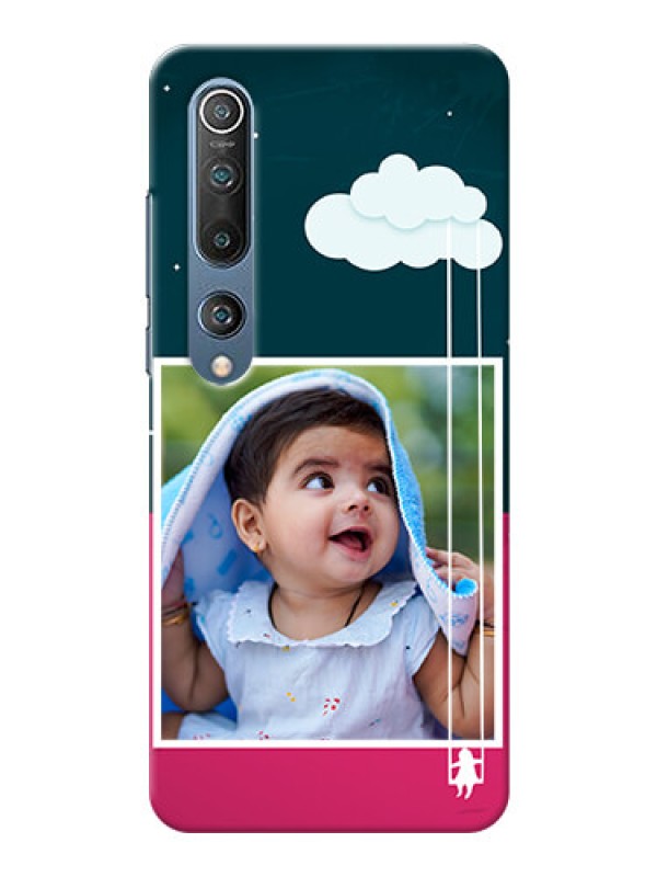 Custom Mi 10 5G custom phone covers: Cute Girl with Cloud Design