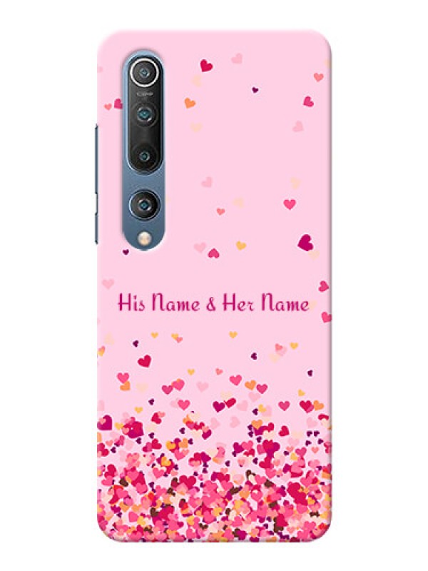 Custom Xiaomi Mi 10 5G Phone Back Covers: Floating Hearts Design