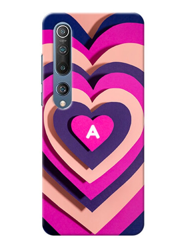 Custom Xiaomi Mi 10 5G Custom Mobile Case with Cute Heart Pattern Design