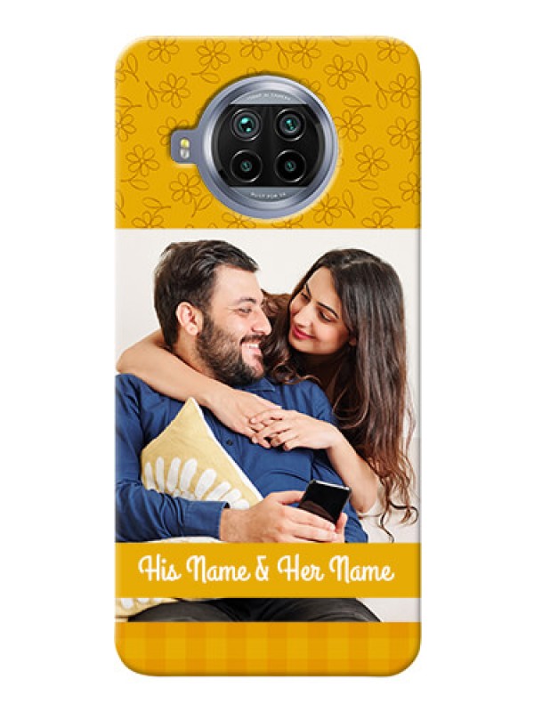 Custom Mi 10i 5G mobile phone covers: Yellow Floral Design