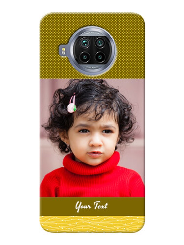 Custom Mi 10i 5G custom mobile back covers: Simple Green Color Design