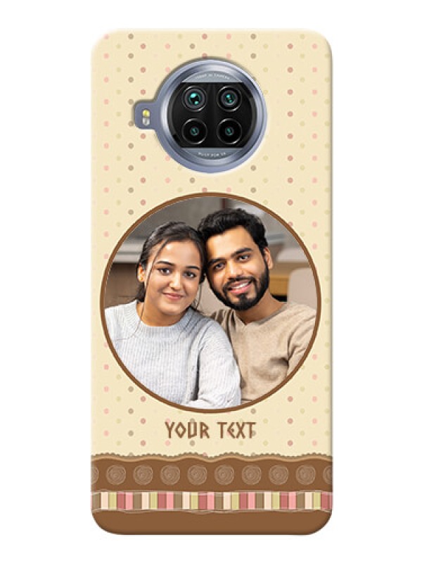 Custom Mi 10i 5G Mobile Cases: Brown Dotted Mobile Case Design
