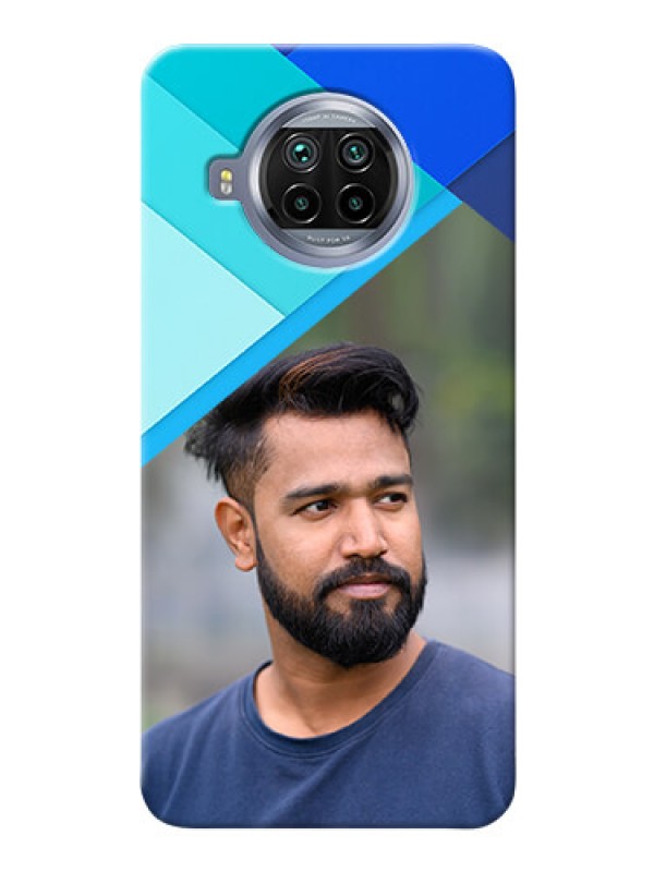 Custom Mi 10i 5G Phone Cases Online: Blue Abstract Cover Design