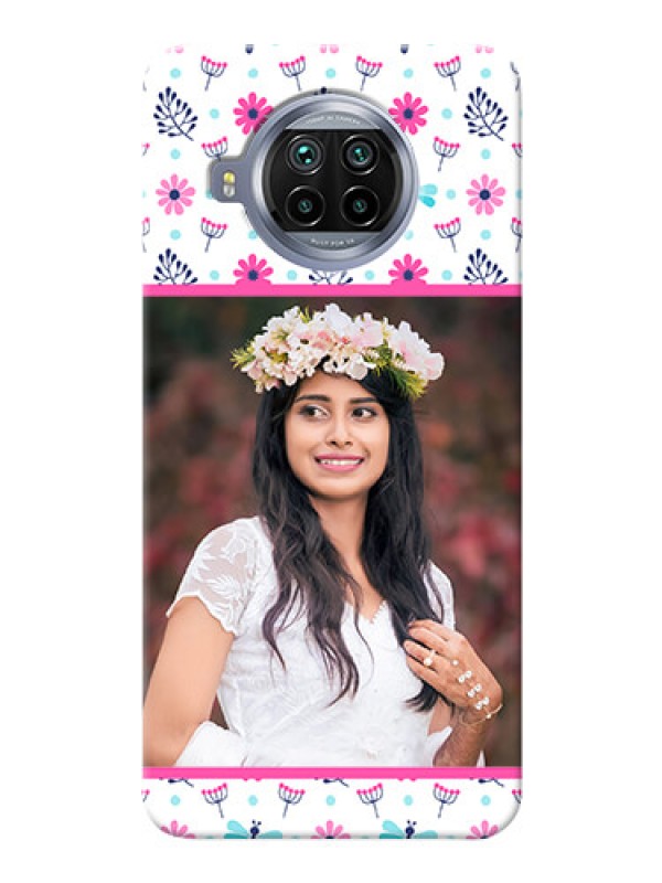 Custom Mi 10i 5G Mobile Covers: Colorful Flower Design