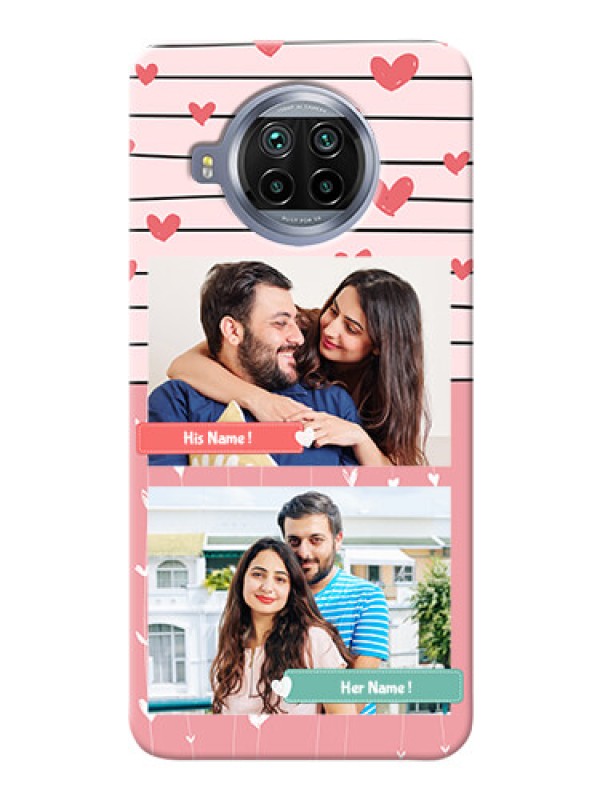 Custom Mi 10i 5G custom mobile covers: Photo with Heart Design