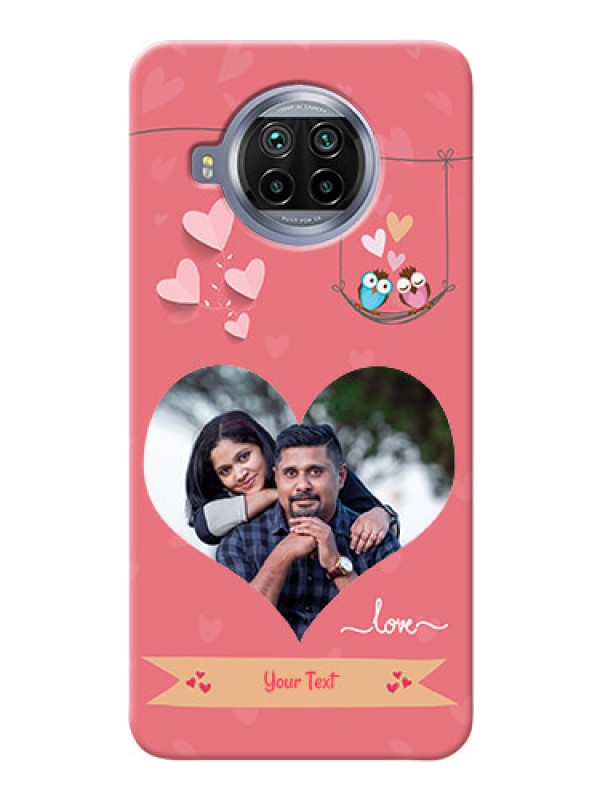 Custom Mi 10i 5G custom phone covers: Peach Color Love Design 
