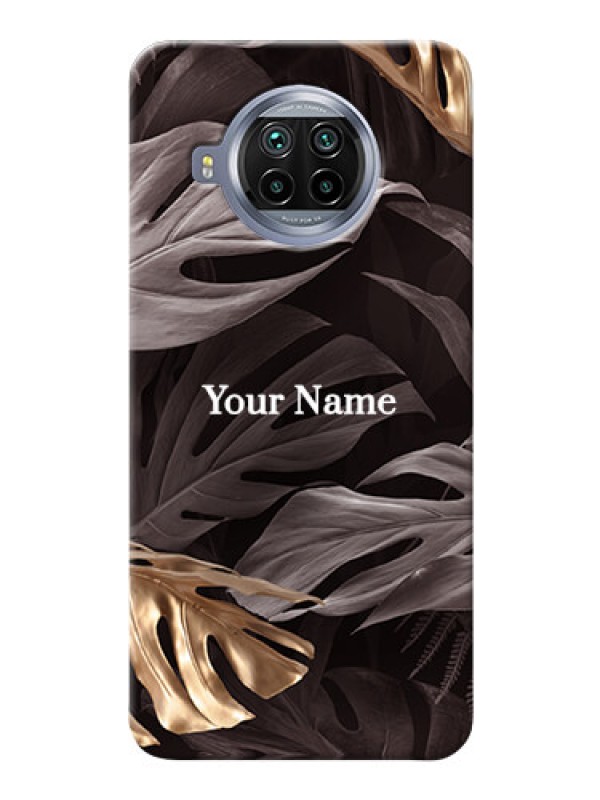 Custom Xiaomi Mi 10I 5G Mobile Back Covers: Wild Leaves digital paint Design