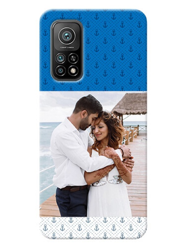 Custom Mi 10T Pro Mobile Phone Covers: Blue Anchors Design