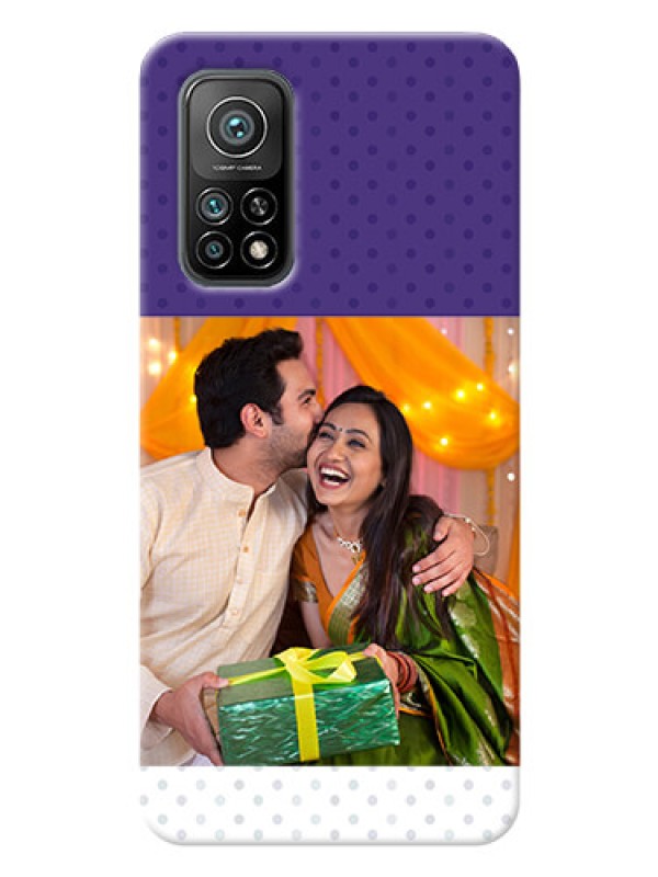 Custom Mi 10T Pro mobile phone cases: Violet Pattern Design