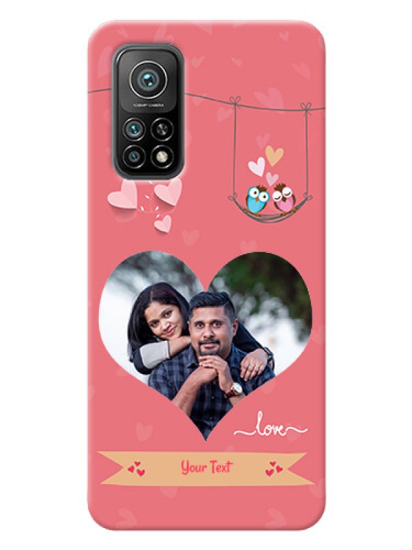 Custom Mi 10T Pro custom phone covers: Peach Color Love Design 