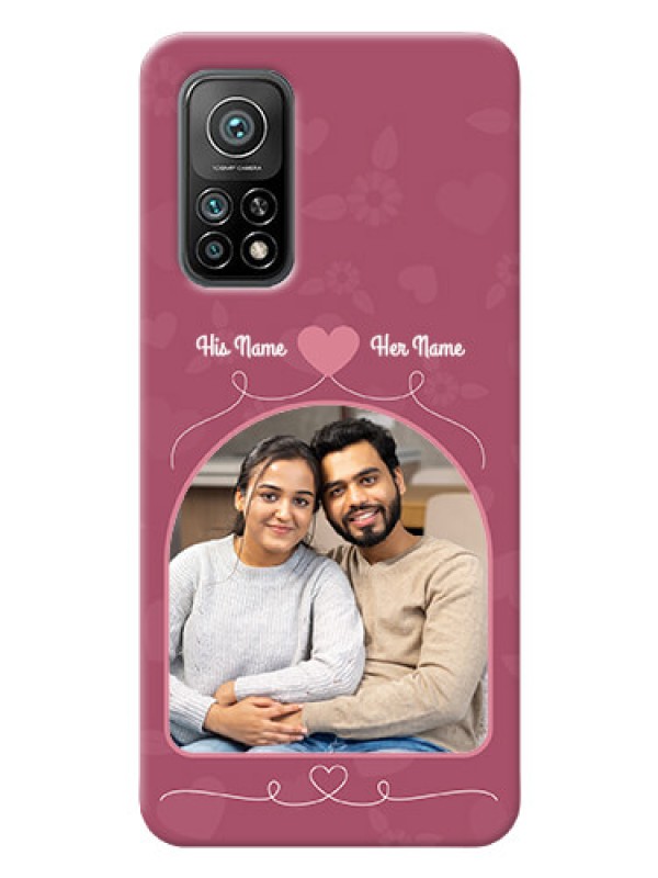Custom Mi 10T Pro mobile phone covers: Love Floral Design