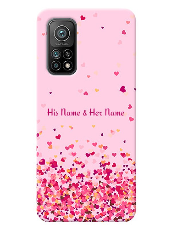 Custom Xiaomi Mi 10T Pro Phone Back Covers: Floating Hearts Design