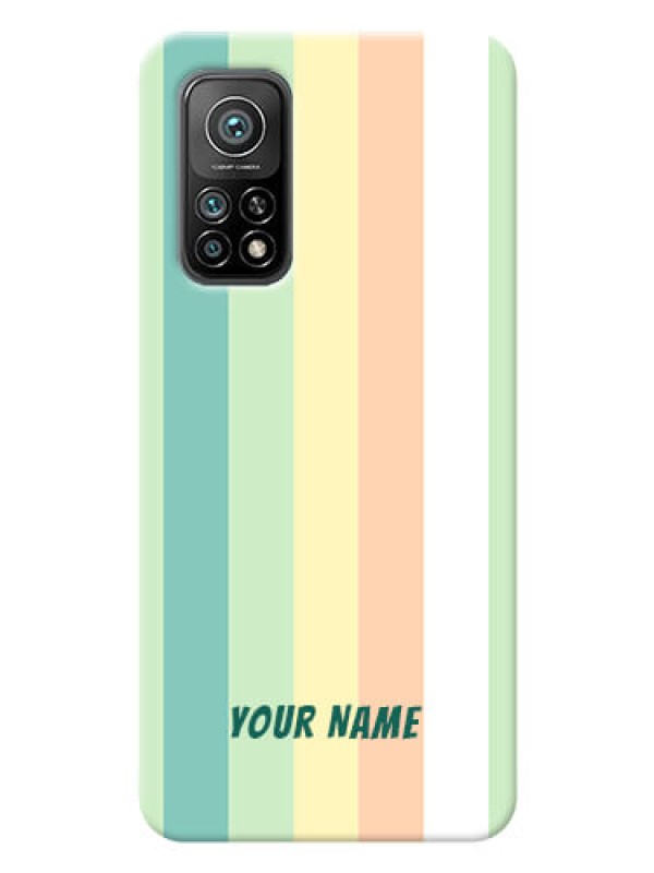 Custom Xiaomi Mi 10T Pro Back Covers: Multi-colour Stripes Design