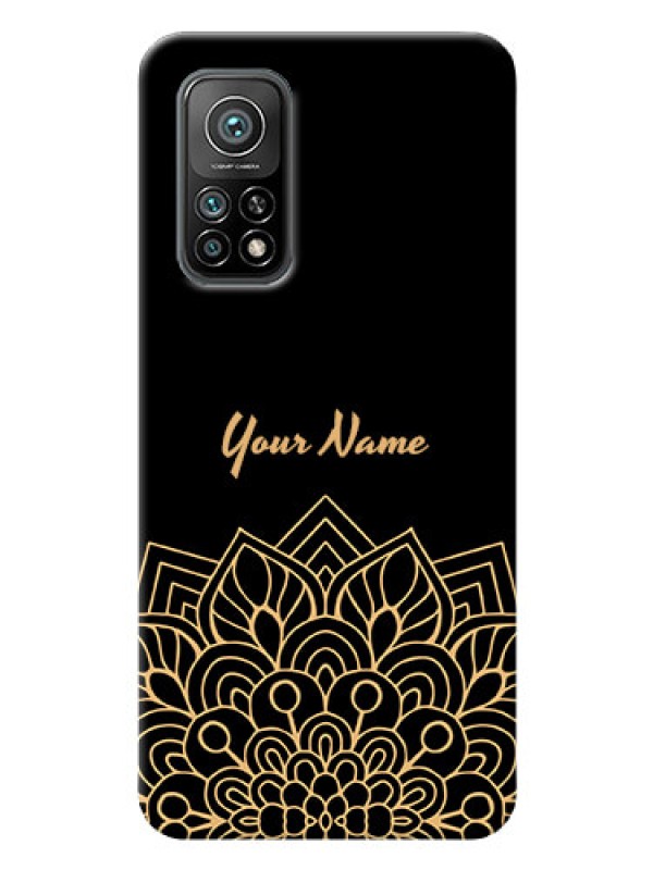 Custodia Xiaomi Mi 10T 5G / Mi 10T Pro 5G – Effetto Marmo Glitter Oro Rosa – Cover TPU Morbida Con Protezione Fotocamera – Ricarica Wireless