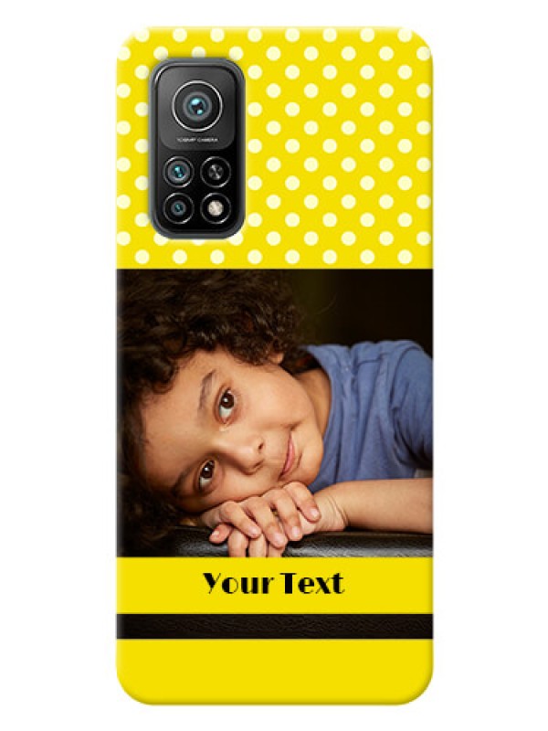 Custom Mi 10T Custom Mobile Covers: Bright Yellow Case Design