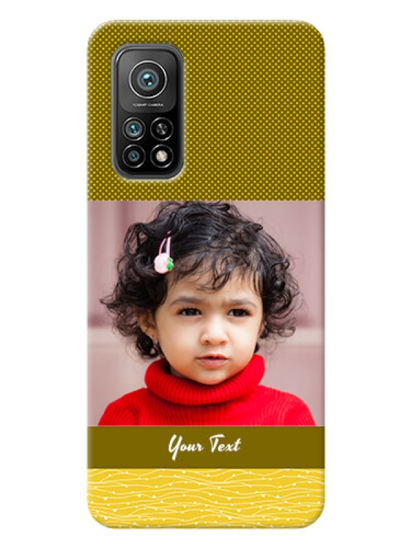 Custom Mi 10T custom mobile back covers: Simple Green Color Design