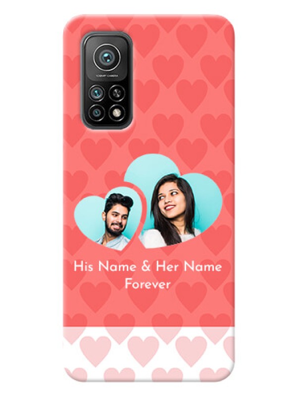 Custom Mi 10T personalized phone covers: Couple Pic Upload Design