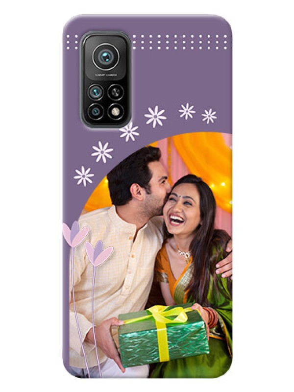 Custom Mi 10T Phone covers for girls: lavender flowers design 