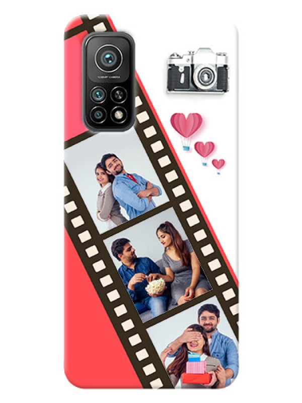 Custom Mi 10T custom phone covers: 3 Image Holder with Film Reel