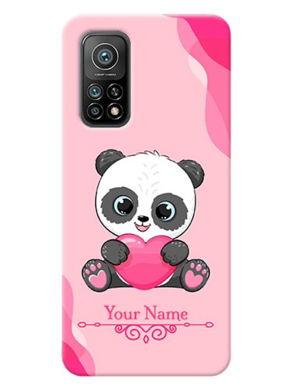 Custom Xiaomi Mi 10T Mobile Back Covers: Cute Panda Design